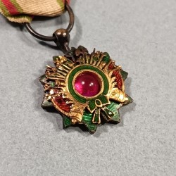 TUNISIE REDUCTION DE LA MEDAILLE ORDRE DU NICHAN EL MOURASSA EL AHED EL AMAN
